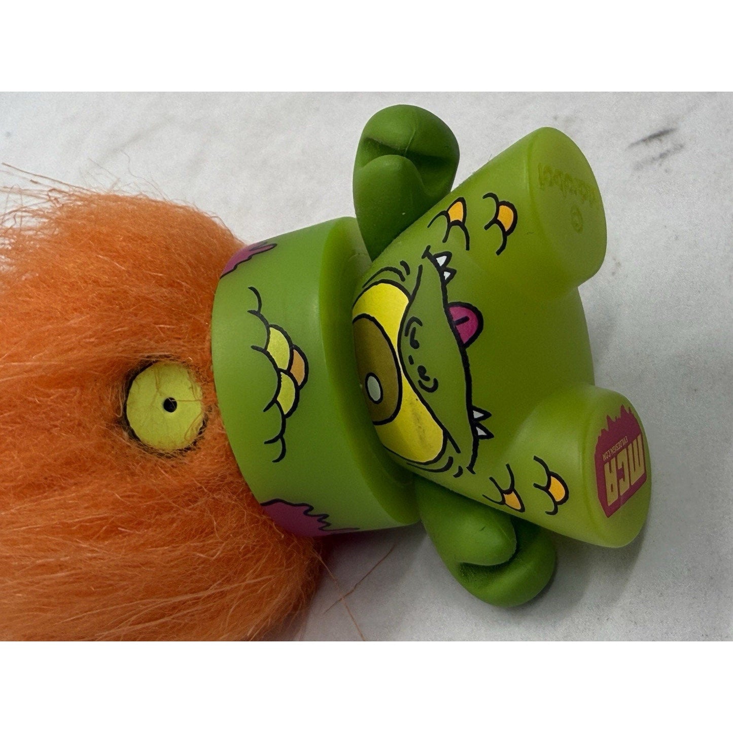 Kidrobot Fatcap Series 3 MCA Evil Design 3in Vinyl Figure Orange Hair Troll Graf - thriftgoblin