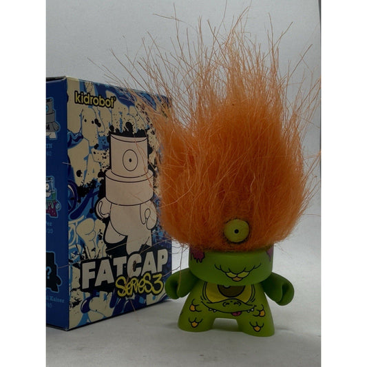 Kidrobot Fatcap Series 3 MCA Evil Design 3in Vinyl Figure Orange Hair Troll Graf - thriftgoblin
