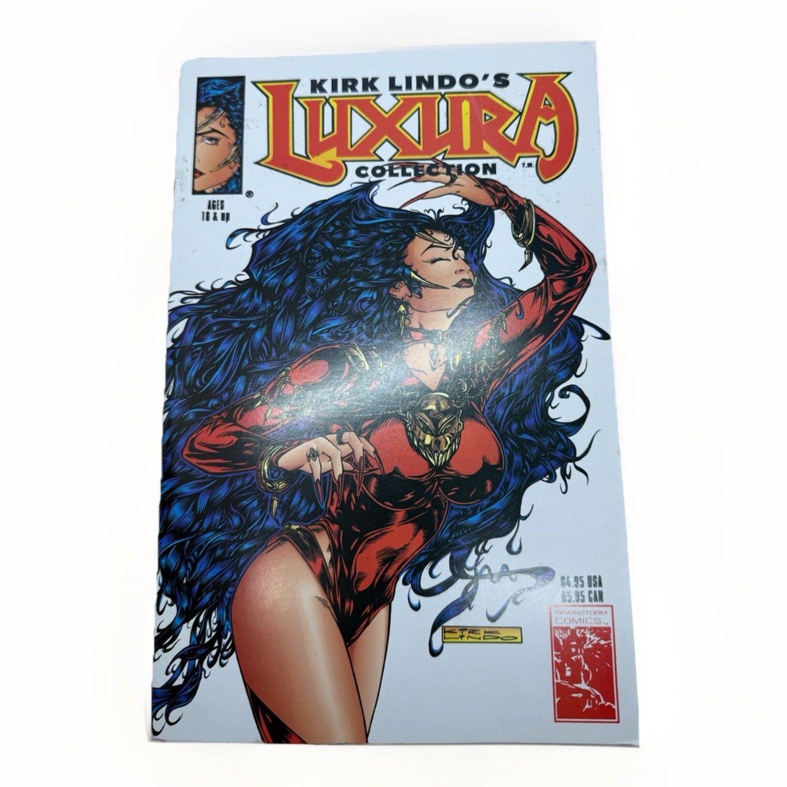 Kirk Lindo’s Luxura Collection Vamp Erotic Comic Brainstorm 1990s - thriftgoblin