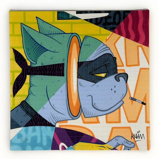 Kram Night Player 1xRUN Blotter Print 32/35 Bicycle Day 2023 Signed COA - thriftgoblin