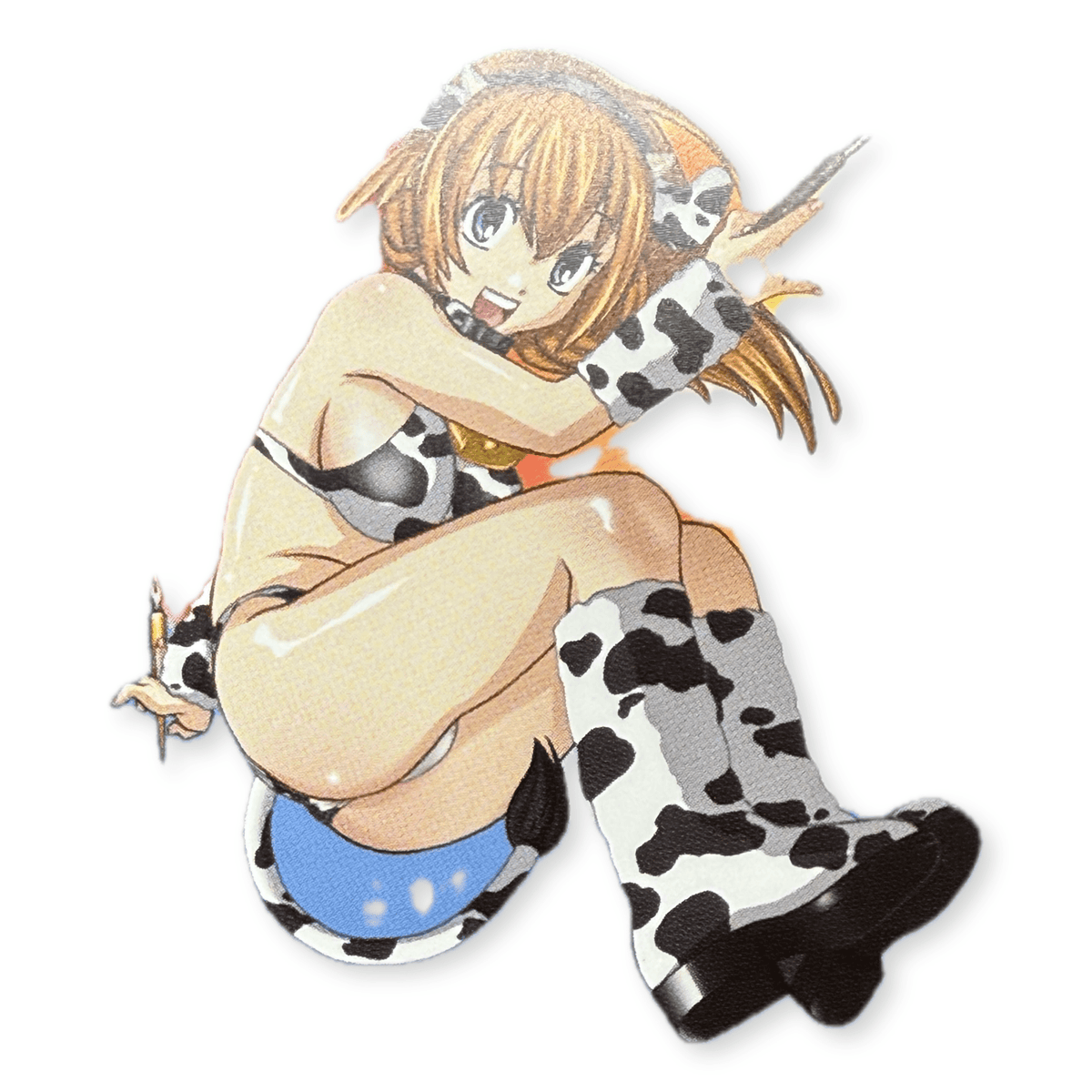 Kyo Hatsuki Cow Print Bikini Young Comic Unused Japanese Telephone Card (Teleca) - Thrift GoblinTelephone Card
