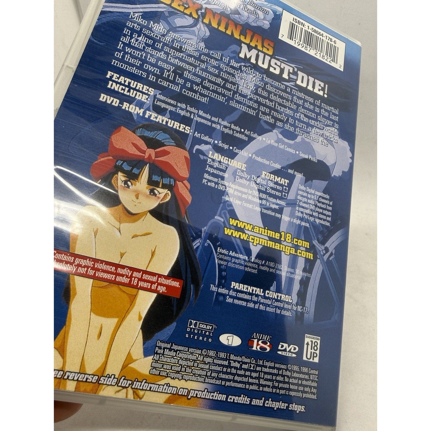 La Blue Girl 1 & 2 DVD 2001 Anime18 English Dub Sub Rare OOP Tested Collectible - thriftgoblin