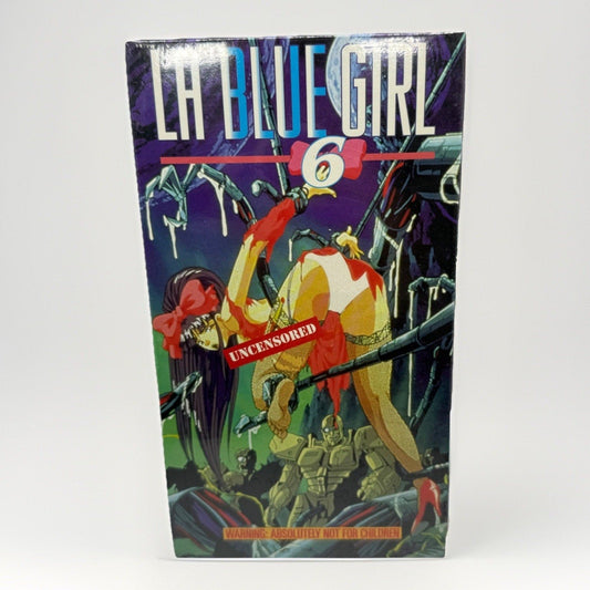 La Blue Girl Vol. 6 VHS ADV Films Anime OVA Series English Dub Rare Vintage Tape - thriftgoblin