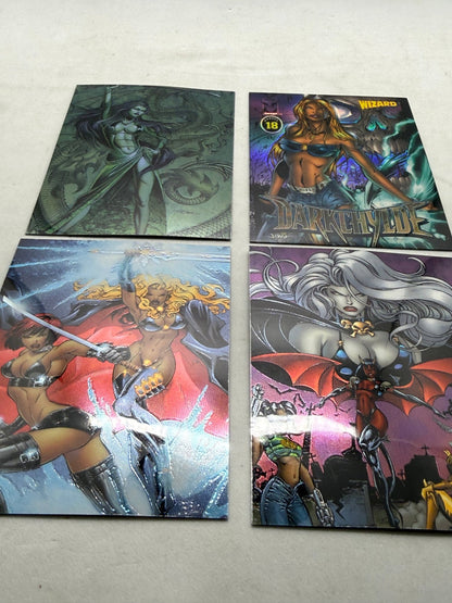 Lady Death Dark Alliance Chromium Card Lot C1 C2 C6 Darkchylde Chaos Comics - Thrift GoblinTrading Card