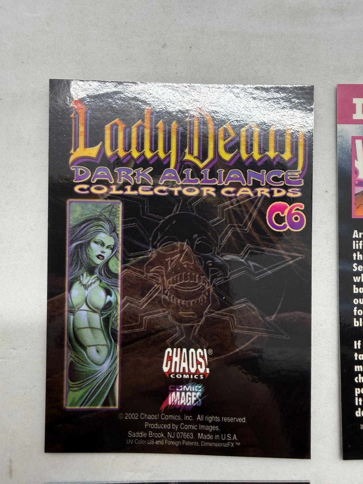 Lady Death Dark Alliance Chromium Card Lot C1 C2 C6 Darkchylde Chaos Comics - Thrift GoblinTrading Card