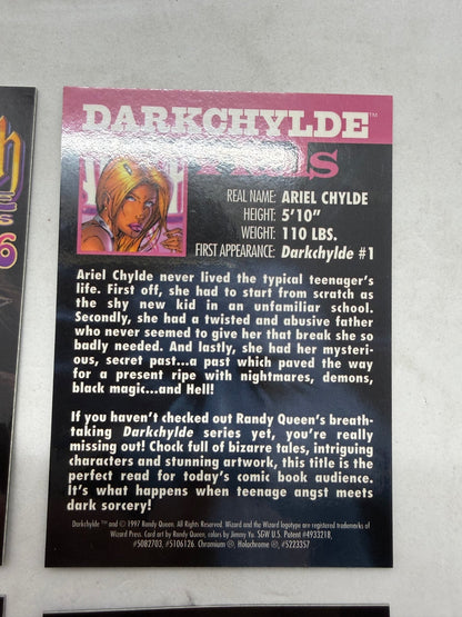 Lady Death Dark Alliance Chromium Card Lot C1 C2 C6 Darkchylde Chaos Comics - Thrift GoblinTrading Card