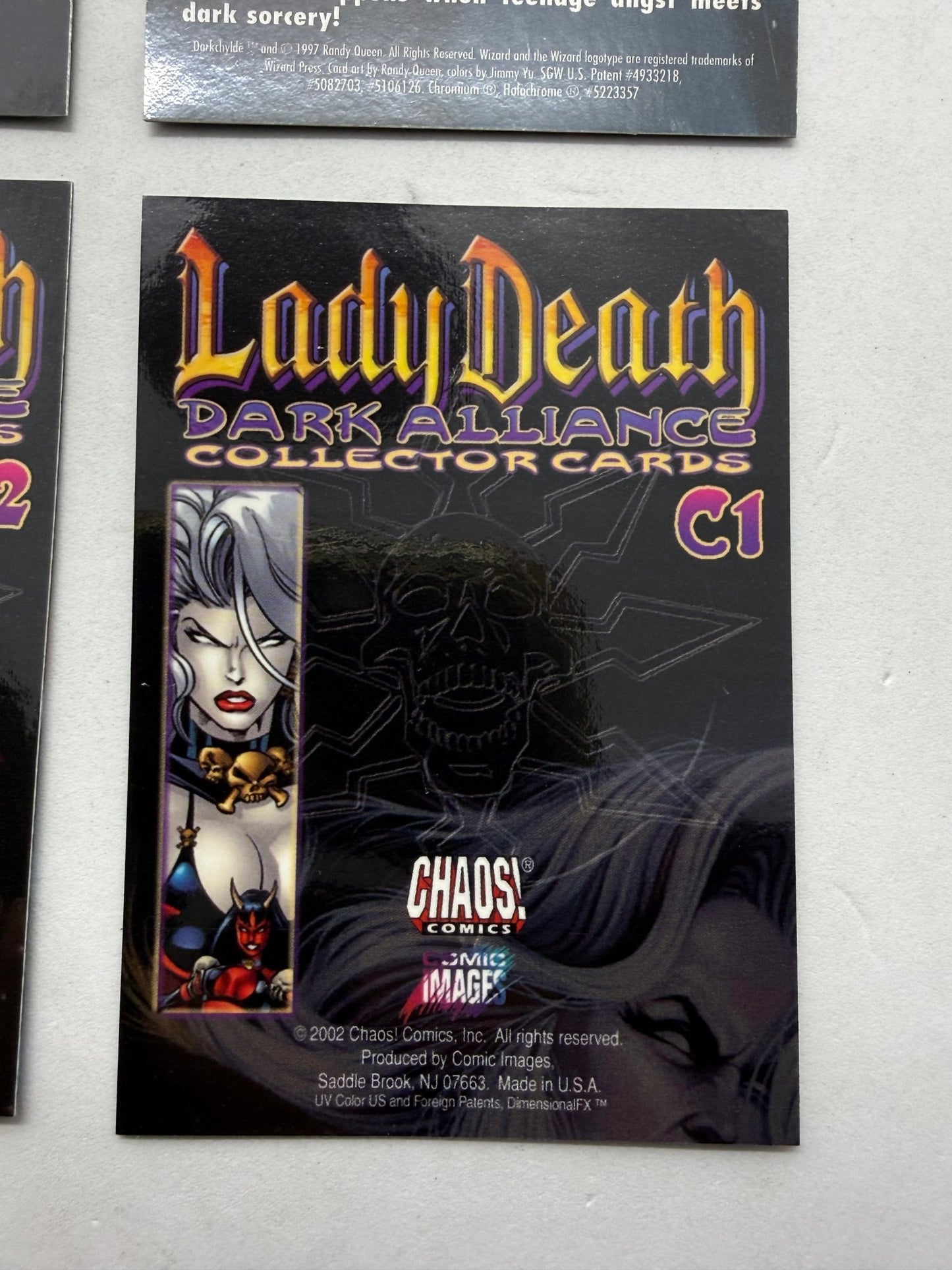 Lady Death Dark Alliance Chromium Card Lot C1 C2 C6 Darkchylde Chaos Comics - Thrift GoblinTrading Card