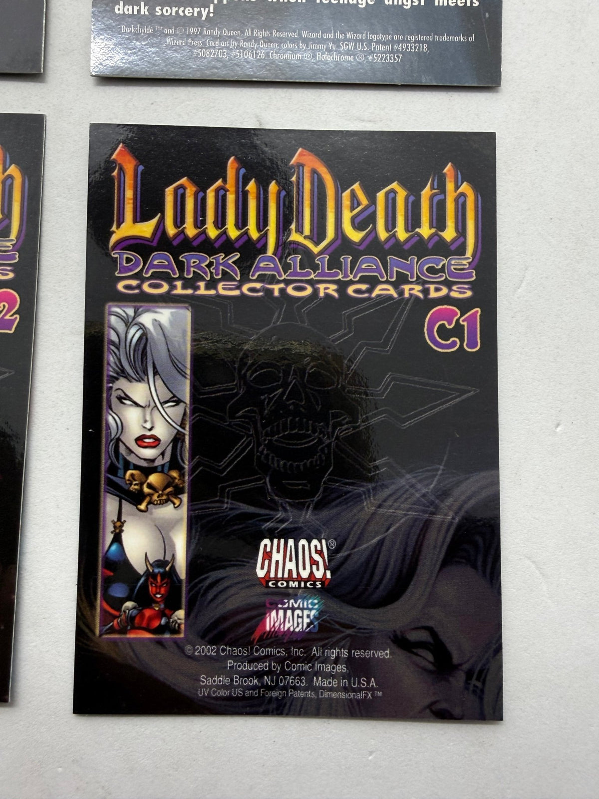 Lady Death Dark Alliance Chromium Card Lot C1 C2 C6 Darkchylde Chaos Comics - Thrift GoblinTrading Card