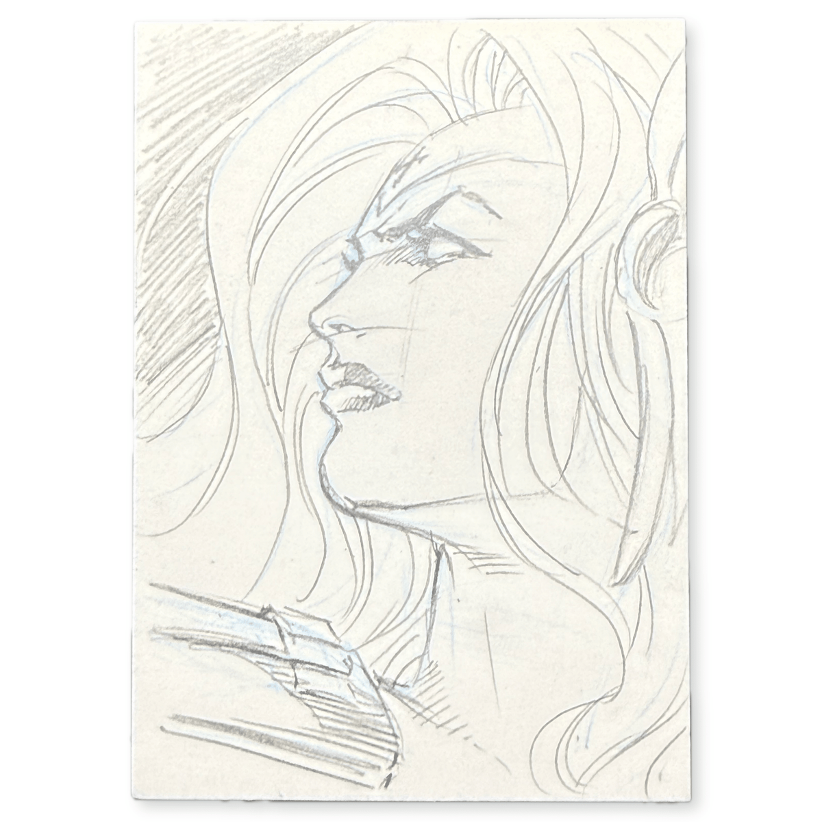 Lady Death Dark Alliance Hand Drawn Sketch Card 1 of 1 With COA Chaos Comics - thriftgoblinTrading Card