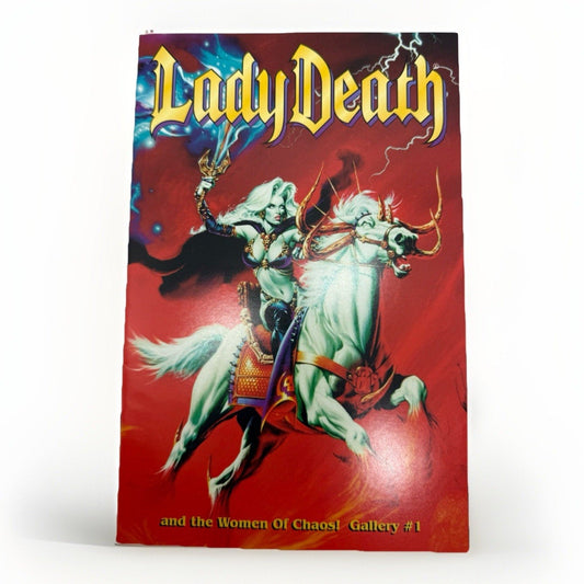 Lady Death & the Women of Chaos! Gallery 1 Nov 1996 Chaos! Comics VF 90s Pin - up - thriftgoblin