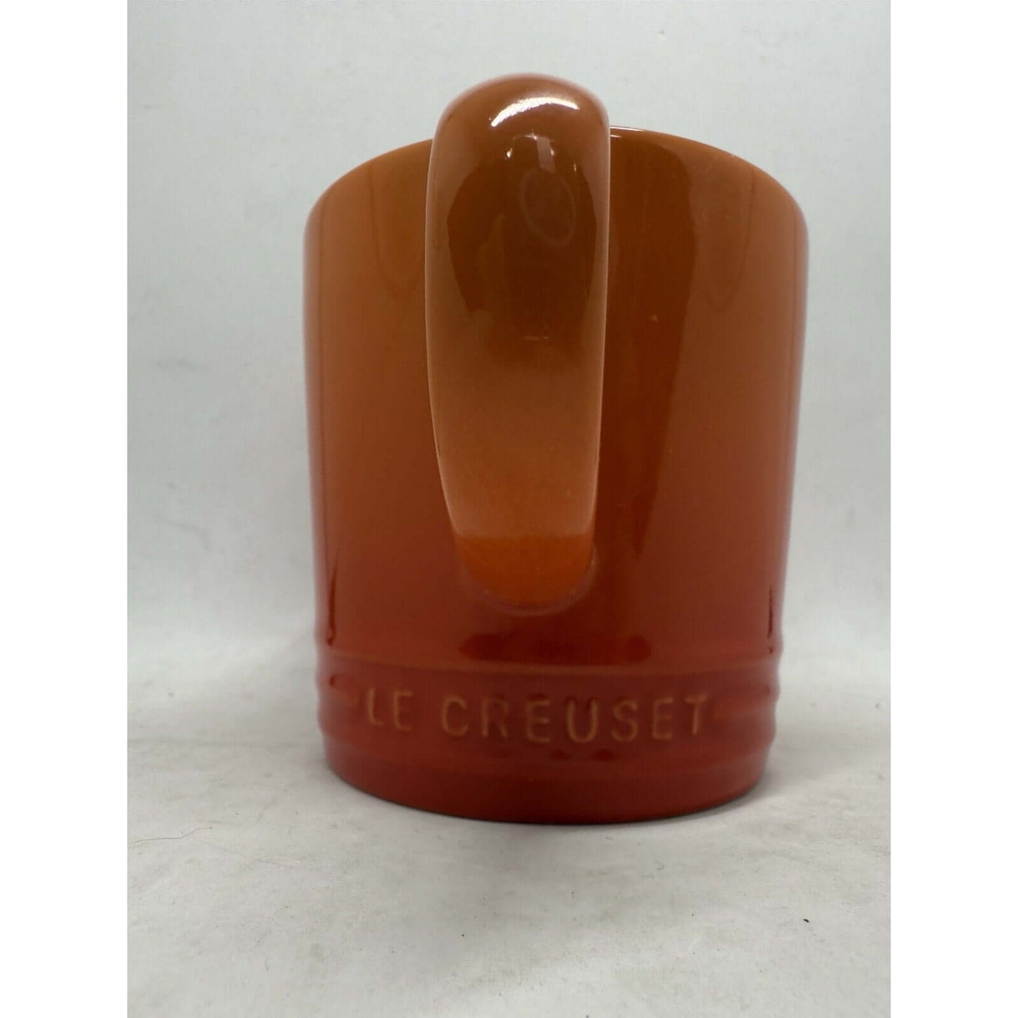LE CREUSET Stoneware Second Choix Coffee Mug Cup 12 oz 350 ml Flame - thriftgoblin