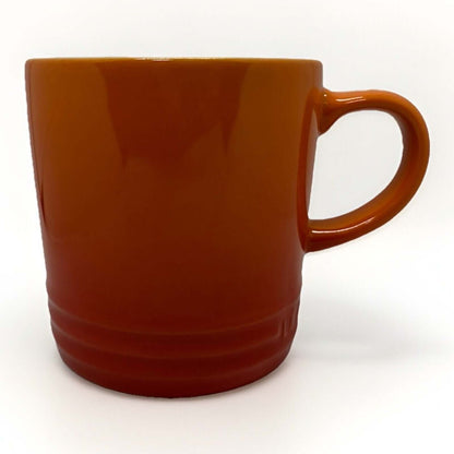 LE CREUSET Stoneware Second Choix Coffee Mug Cup 12 oz 350 ml Flame - thriftgoblin