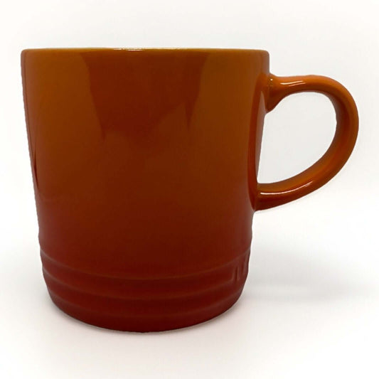 LE CREUSET Stoneware Second Choix Coffee Mug Cup 12 oz 350 ml Flame - thriftgoblin