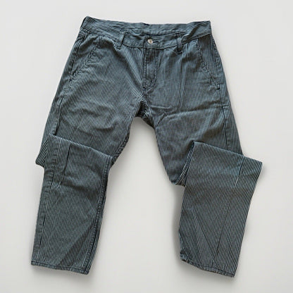Levi’s 511 Skinny Fit Pants W32 L32 Railroad Stripe Microcheck Pattern - thriftgoblin