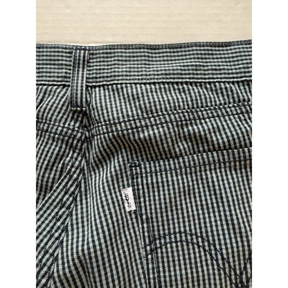 Levi’s 511 Skinny Fit Pants W32 L32 Railroad Stripe Microcheck Pattern - thriftgoblin