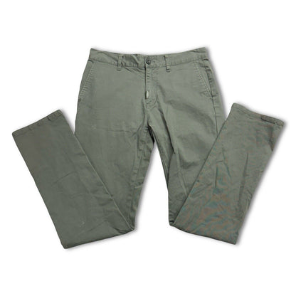 Lifted Research Group LRGEANS Pants Men's 32 Slim Straight Green Fit Chino Khaki - thriftgoblin