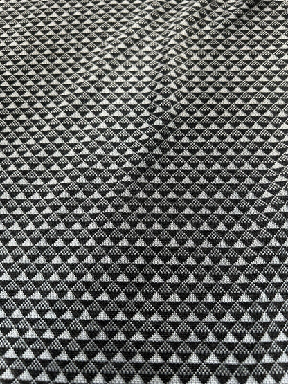 Loalde Geometric Hexagonal Crewneck Tshirt Gray Black Mens Large - thriftgoblin