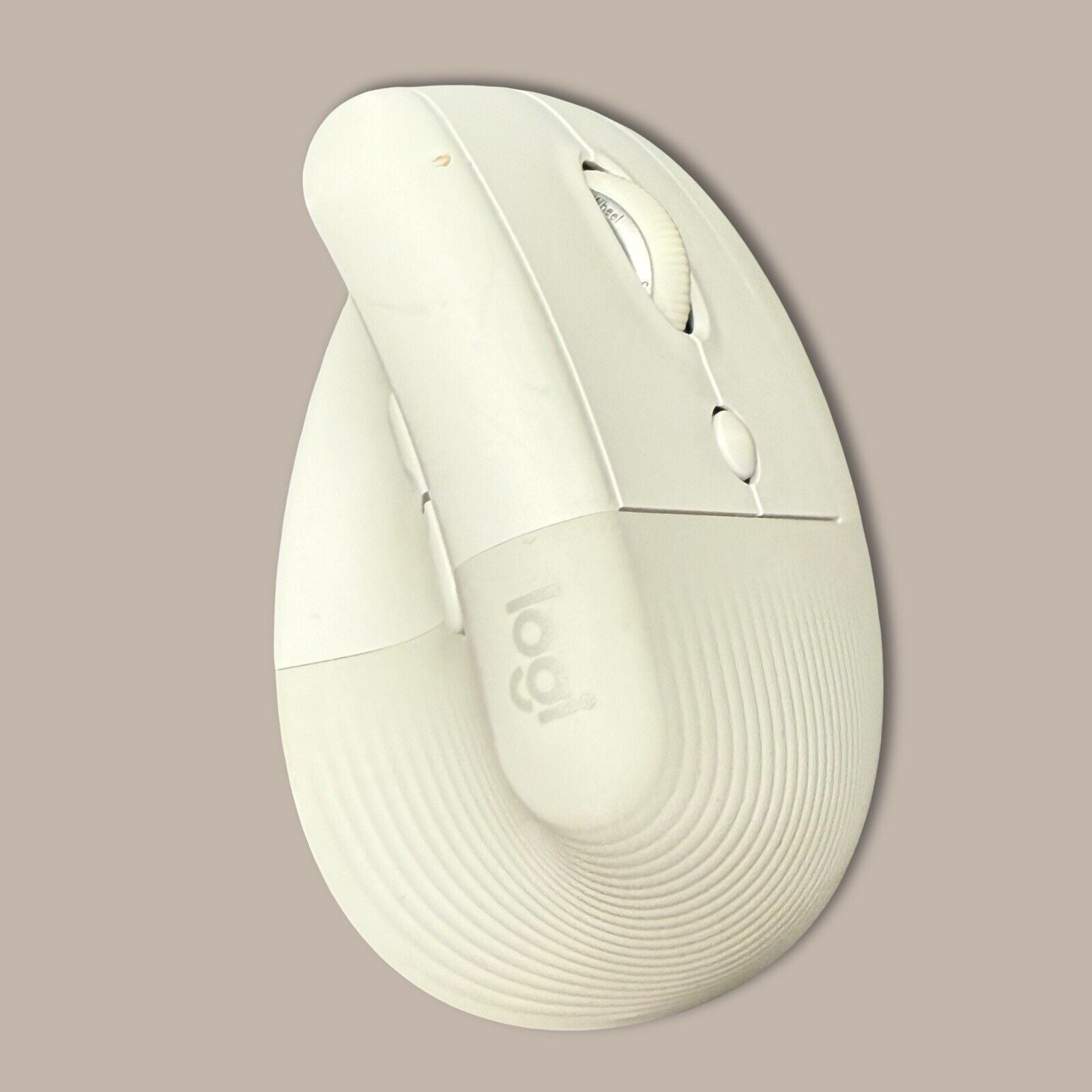 Logitech Lift Vertical Ergonomic Mouse, Wireless - White Comfort Grip Hold - thriftgoblin