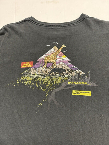 LRG X Marvel Black Panther Wakanda Collab Shirt XL Lifted Research Group Tee Top - thriftgoblin