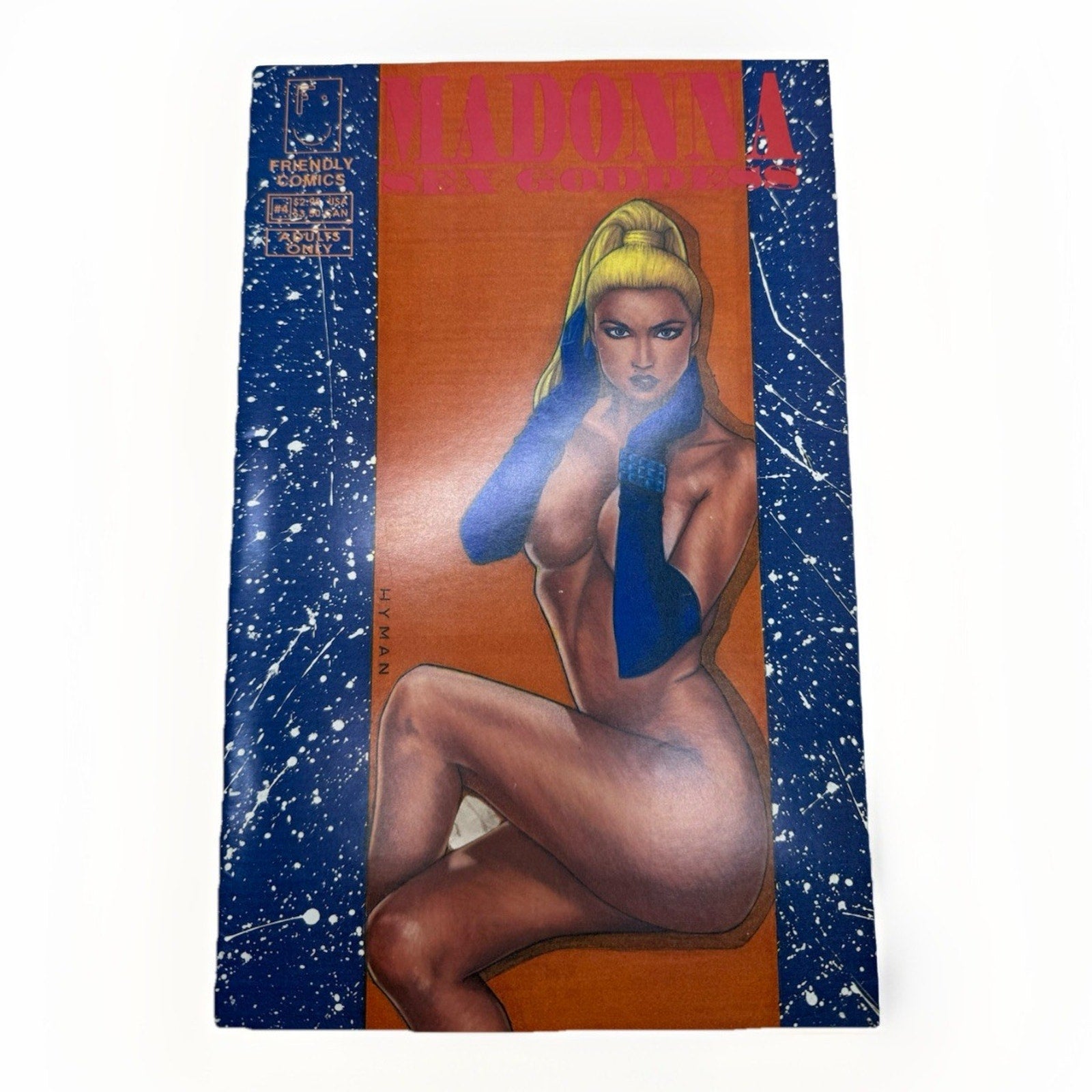 Madonna Sex Goddess 4 Friendly Comics 1990s Erotic Satire Hyman Cover - thriftgoblin