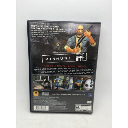 Manhunt (Sony PlayStation 2, 2003) PS2 Complete w/ Manual Tested Rockstar Games - thriftgoblin