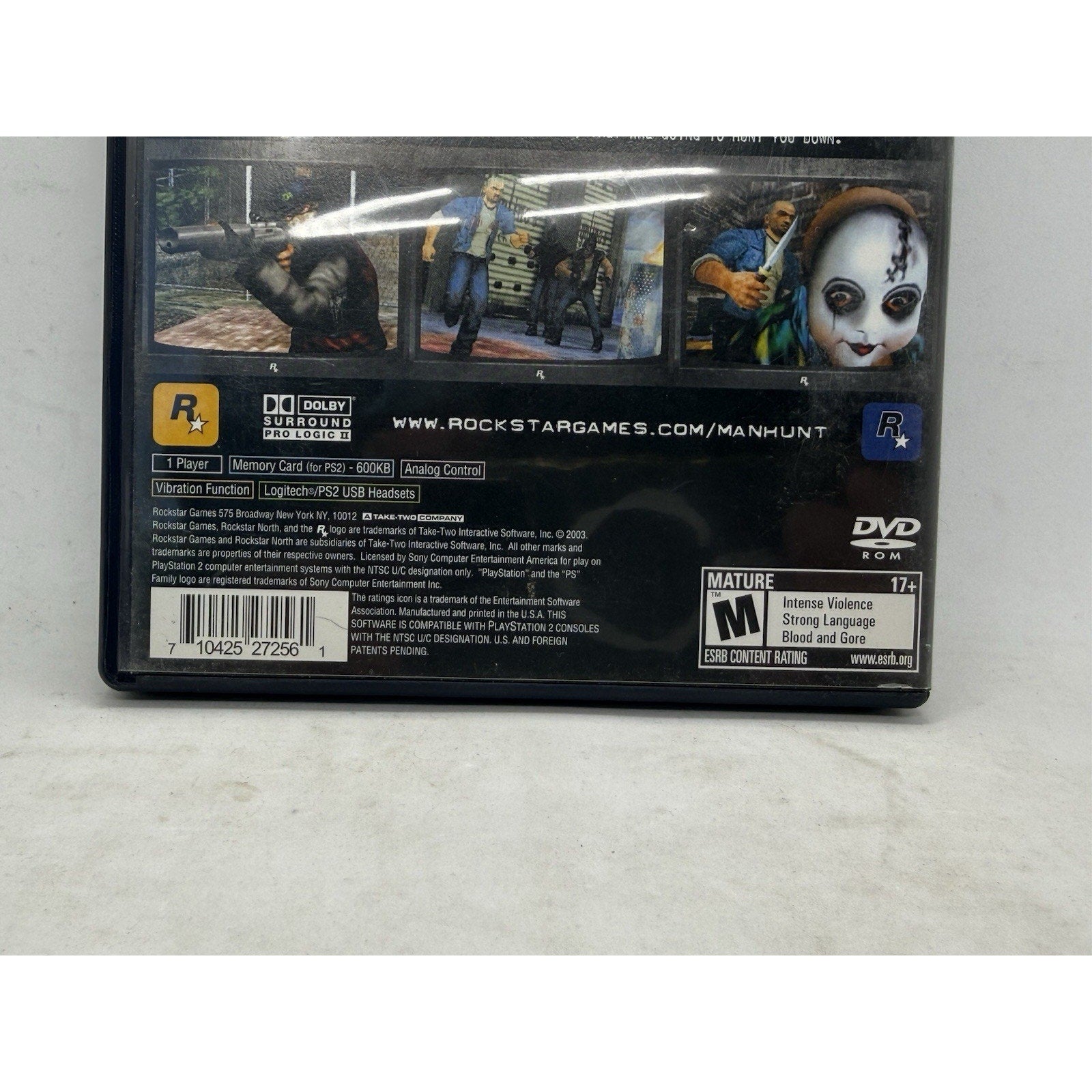 Manhunt (Sony PlayStation 2, 2003) PS2 Complete w/ Manual Tested Rockstar Games - thriftgoblin