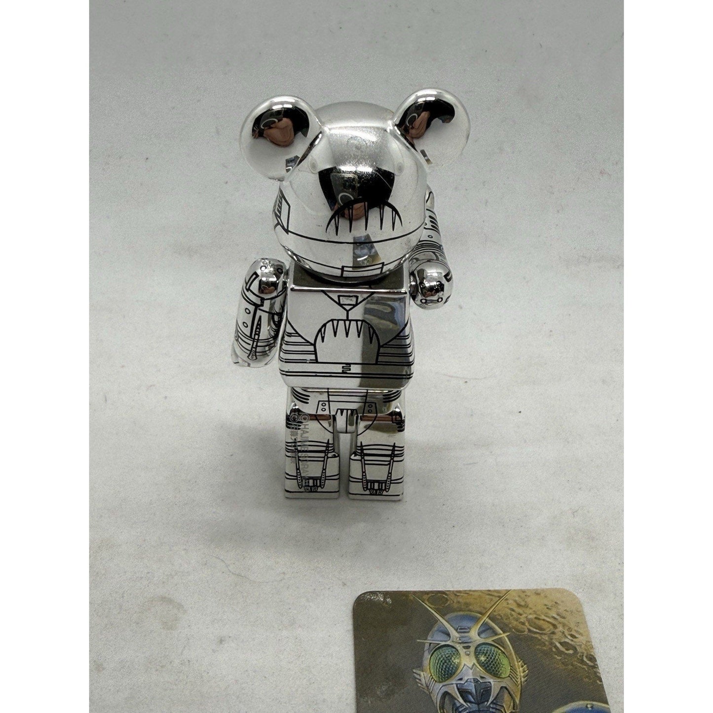 Medicom Be@rbrick 42 20th anniversary 100% Bearbrick Shadow Moon Figure - thriftgoblin