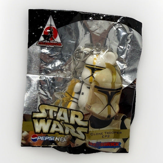 Medicom Star Wars Clone Trooper EP2 Be@rbrick Pepsi NEX Figure Sealed 2008 Key - thriftgoblin