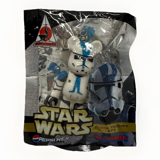 Medicom Star Wars Clone Trooper EP3 Be@rbrick Pepsi NEX Figure Sealed Japan Key - thriftgoblin
