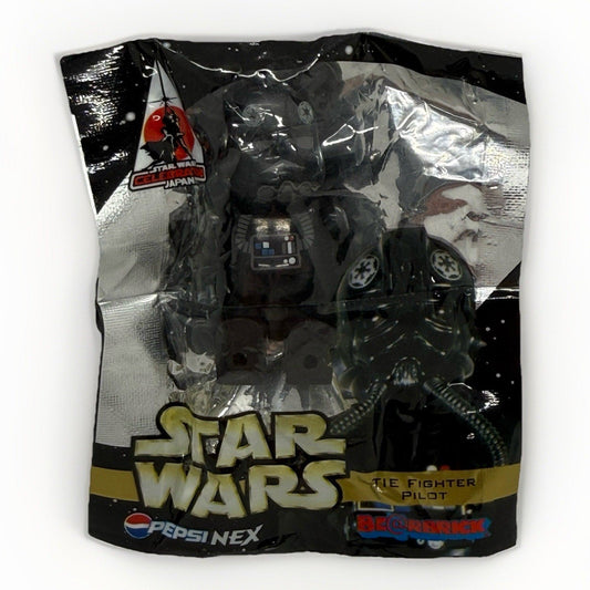 Medicom Star Wars Tie Fighter Pilot Be@rbrick Pepsi NEX Figure 2008 Sealed Key - thriftgoblin