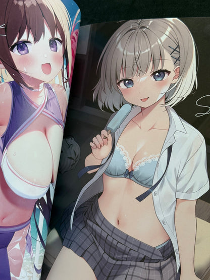 Melonbooks Girls Collection Hana 2023 Summer C102 Artbook + Catalog Novelty Set - thriftgoblinArt Book