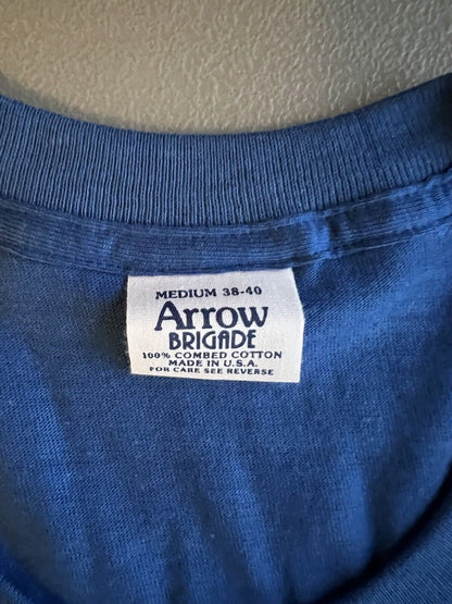 Mens Fitted Arrow Brigade Combed Cotton Made In USA Single Stitch Shirt - thriftgoblin