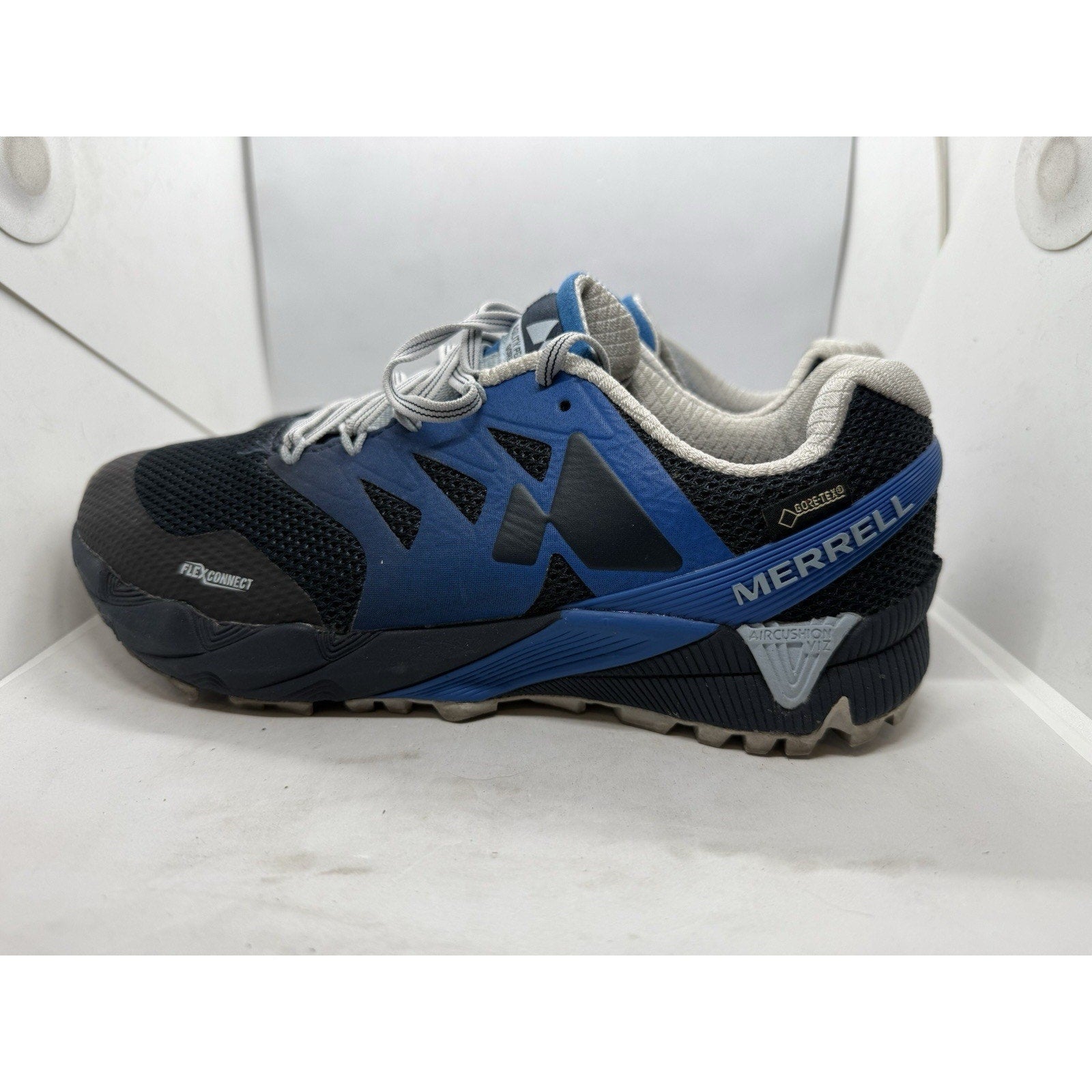 Merrell Agility Peak Flex 2 E‑Mesh Trail Shoes Men’s 6.5 Blue Black J598379 - thriftgoblin