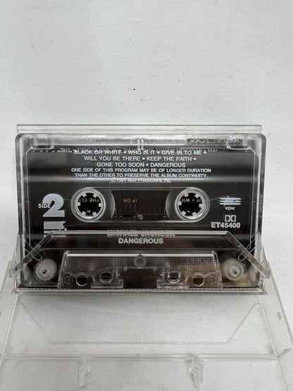 Michael Jackson: Dangerous (Cassette Tape, 1991 Epic) Music King Of Pop Artist - thriftgoblin