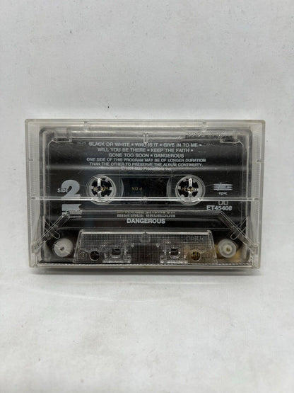Michael Jackson: Dangerous (Cassette Tape, 1991 Epic) Music King Of Pop Artist - thriftgoblin