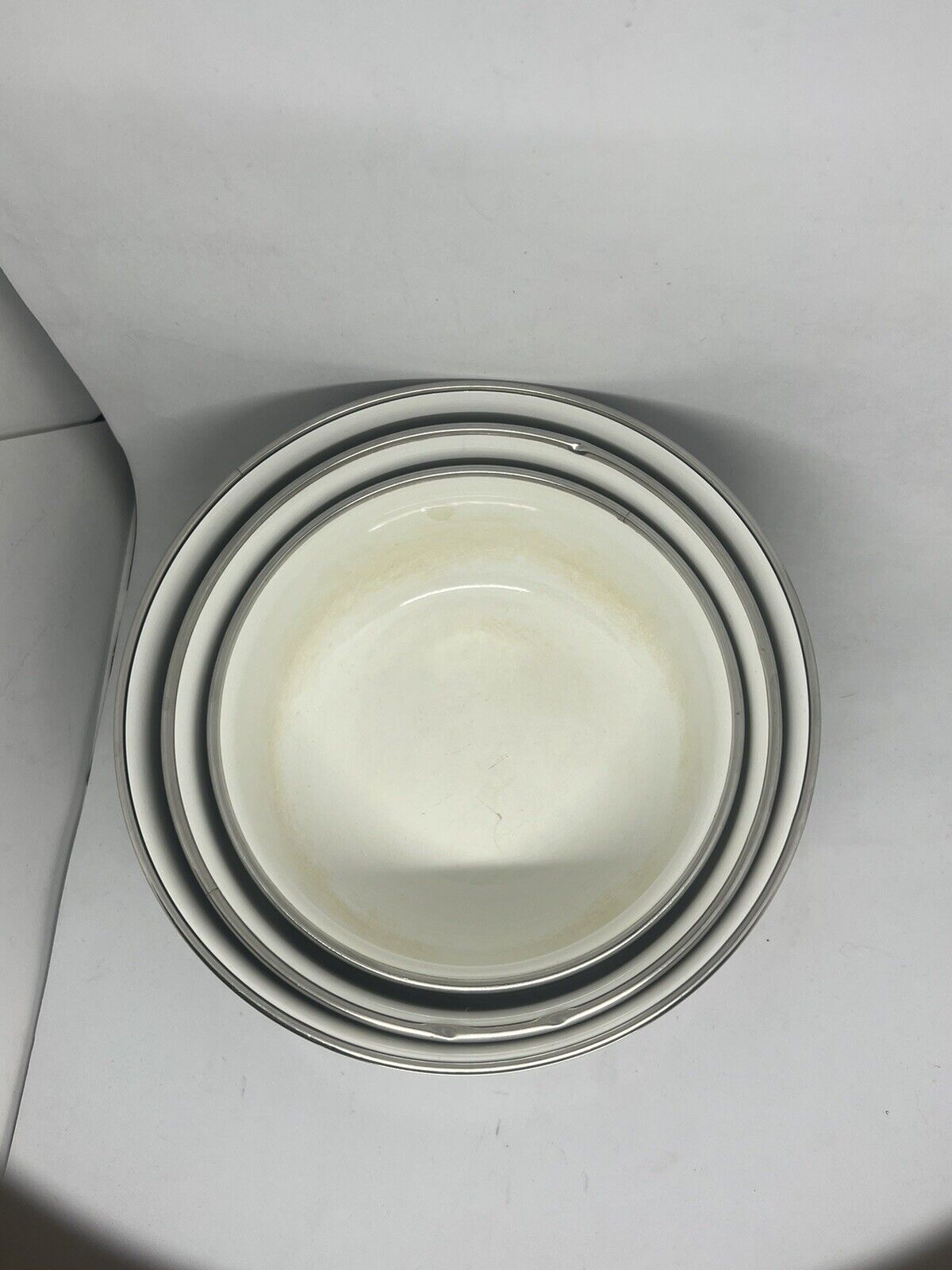 Mikasa Vintage Set of 3 UN710 Charisma Black 531, 532 & 533 Serving Bowls Flower - thriftgoblin