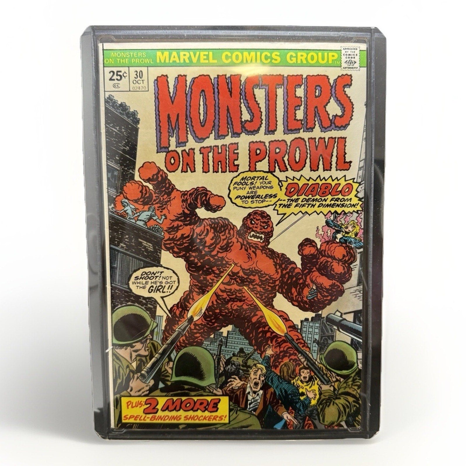 Monsters on the Prowl 30 Marvel 1974 Diablo Key 1st App 25¢ Cover VG 8.5 (READ) - thriftgoblin
