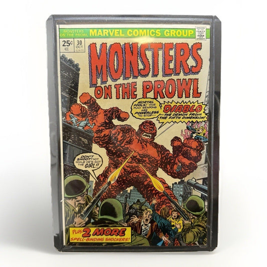 Monsters on the Prowl 30 Marvel 1974 Diablo Key 1st App 25¢ Cover VG 8.5 (READ) - thriftgoblin