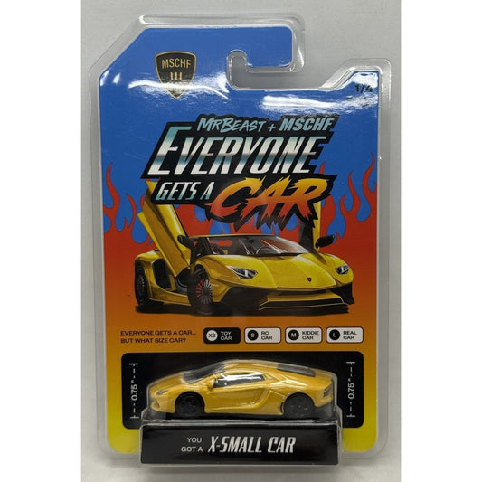 MrBeast MSCHF Everyone Gets A Car X - Small Lamborghini Die Cast Sealed 2021 You - thriftgoblin