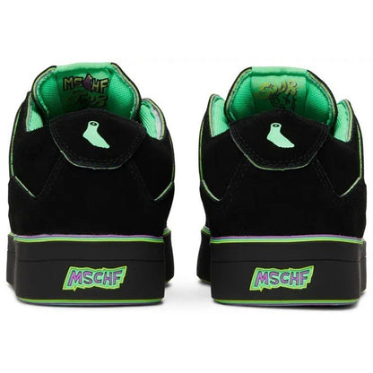 MSCHF Gobstomper Black Lime Green Purple Size 12 NIB Extra Laces & Keychain - thriftgoblin