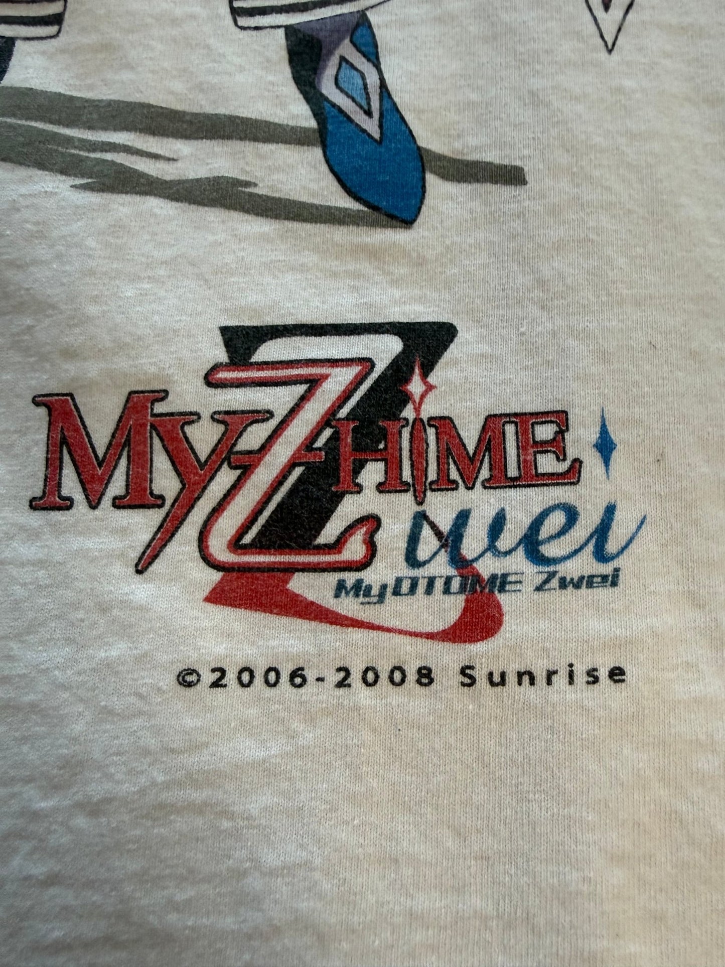 My - Z - HiME My Otome Zwei Anime Tee XL Double Sided Sunrise 2006 - 2008 - thriftgoblinTee
