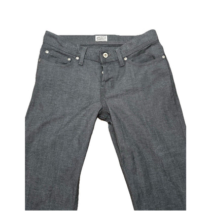 Naked & Famous Weird Guy Raw Denim Jeans 30 W Charcoal Stretch Slim Tapered Fit - thriftgoblin