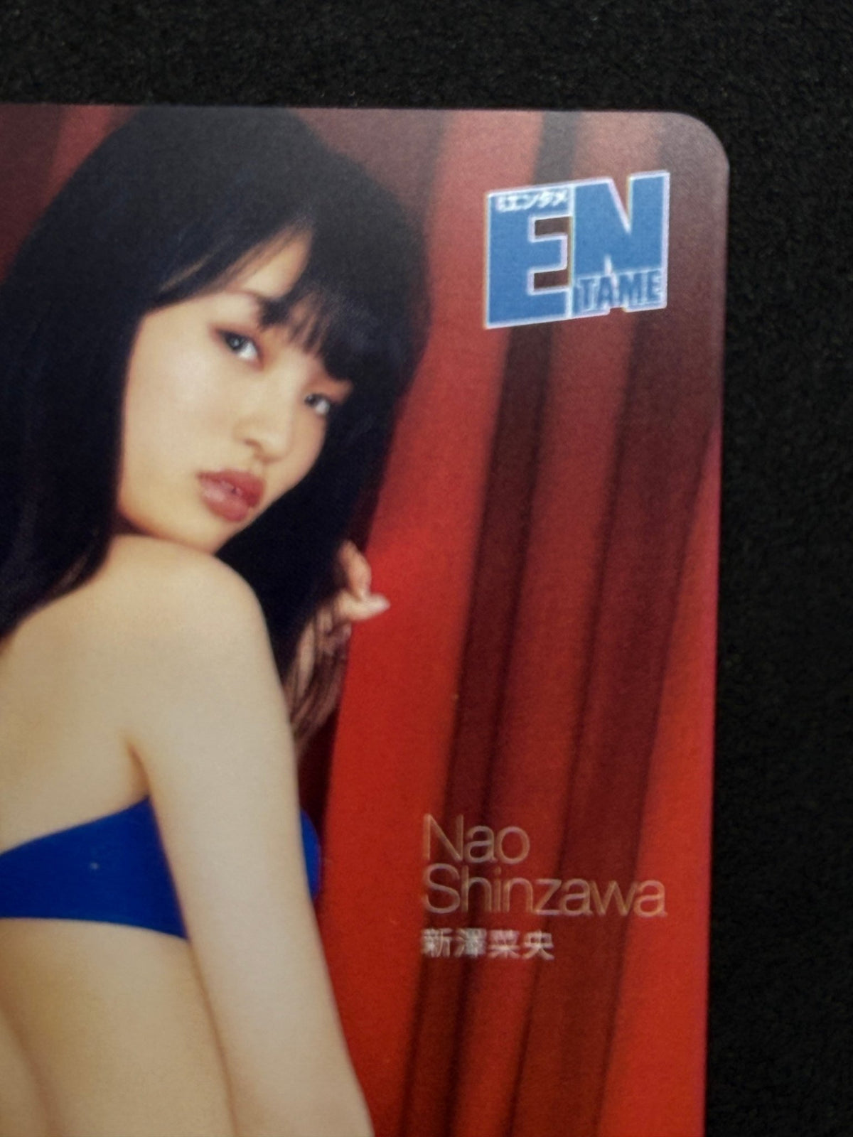 Nao Shinzawa Monthly Entame Blue Bikini Unused Japanese Telephone Card (Teleca) - Thrift GoblinTelephone Card