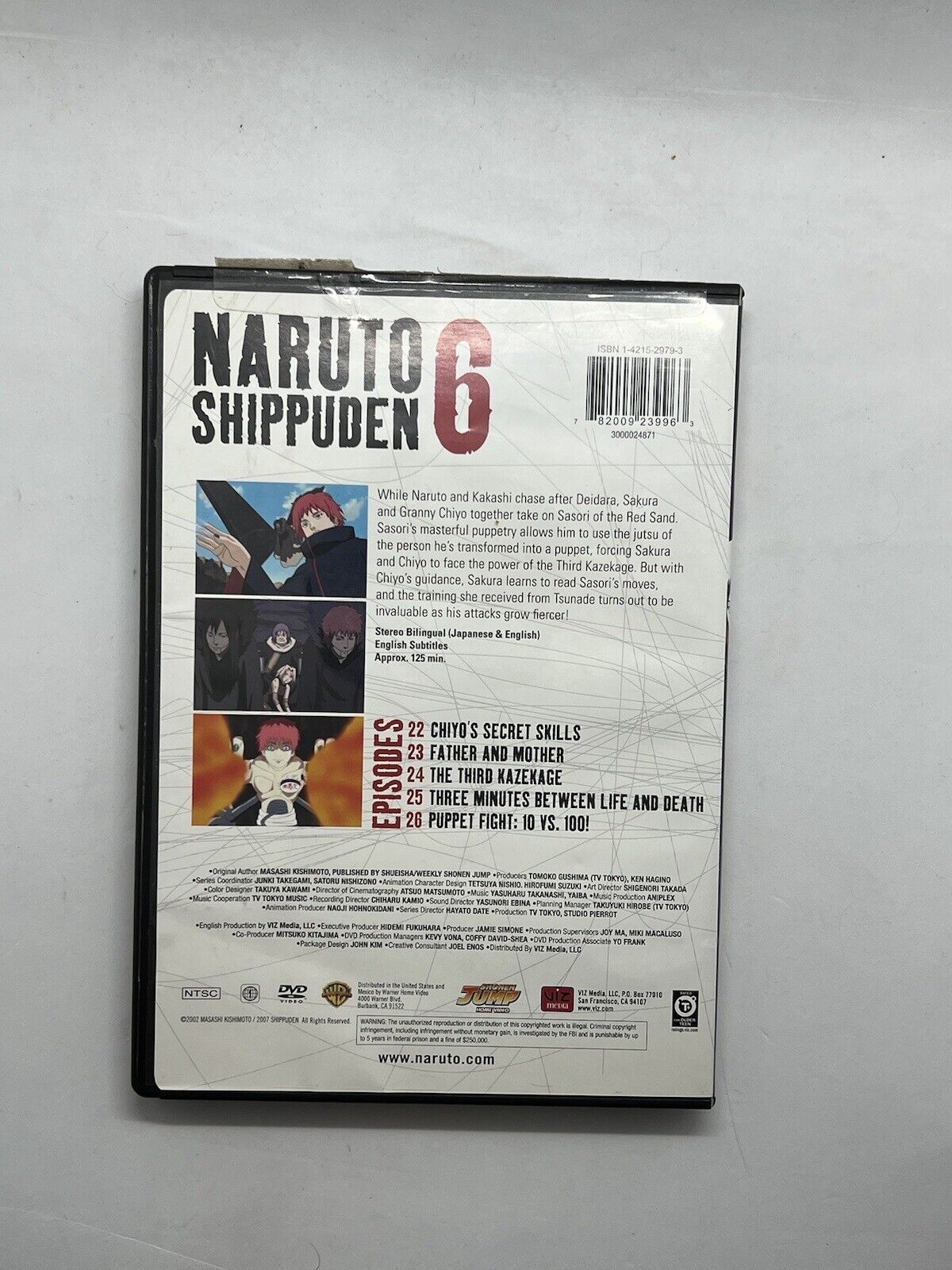 Naruto: Shippuden, Vol. 6 (DVD, 2010) Like New. See Photos. Sasori - thriftgoblin