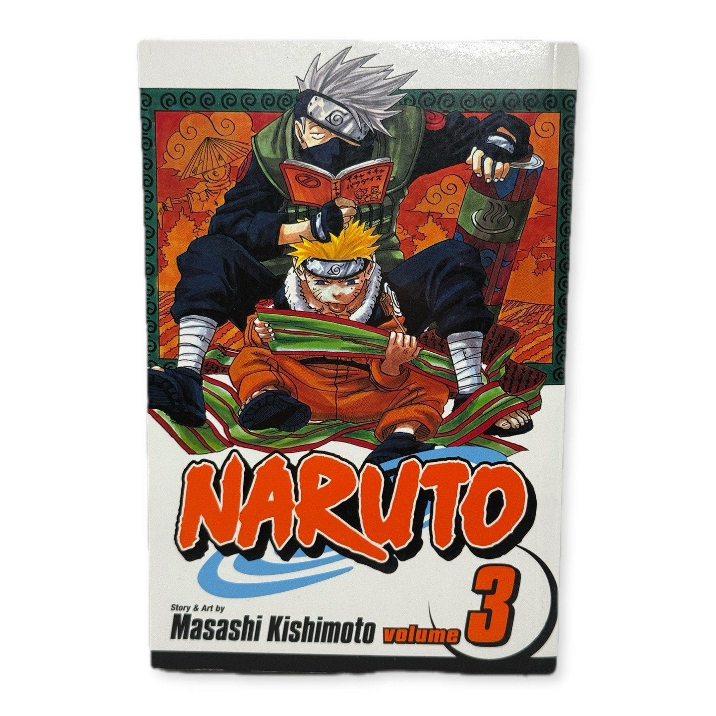 Naruto Vol 3 Manga Masashi Kishimoto Shonen Jump Graphic Novel Kakashi 2003 - thriftgoblin
