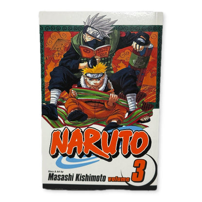 Naruto Vol 3 Manga Masashi Kishimoto Shonen Jump Graphic Novel Kakashi 2003 - thriftgoblin