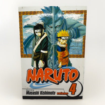Naruto Vol. 4 by Masashi Kishimoto | Shonen Jump Viz Manga English Graphic Novel - thriftgoblin
