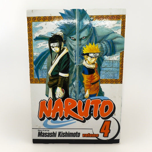 Naruto Vol. 4 by Masashi Kishimoto | Shonen Jump Viz Manga English Graphic Novel - thriftgoblin