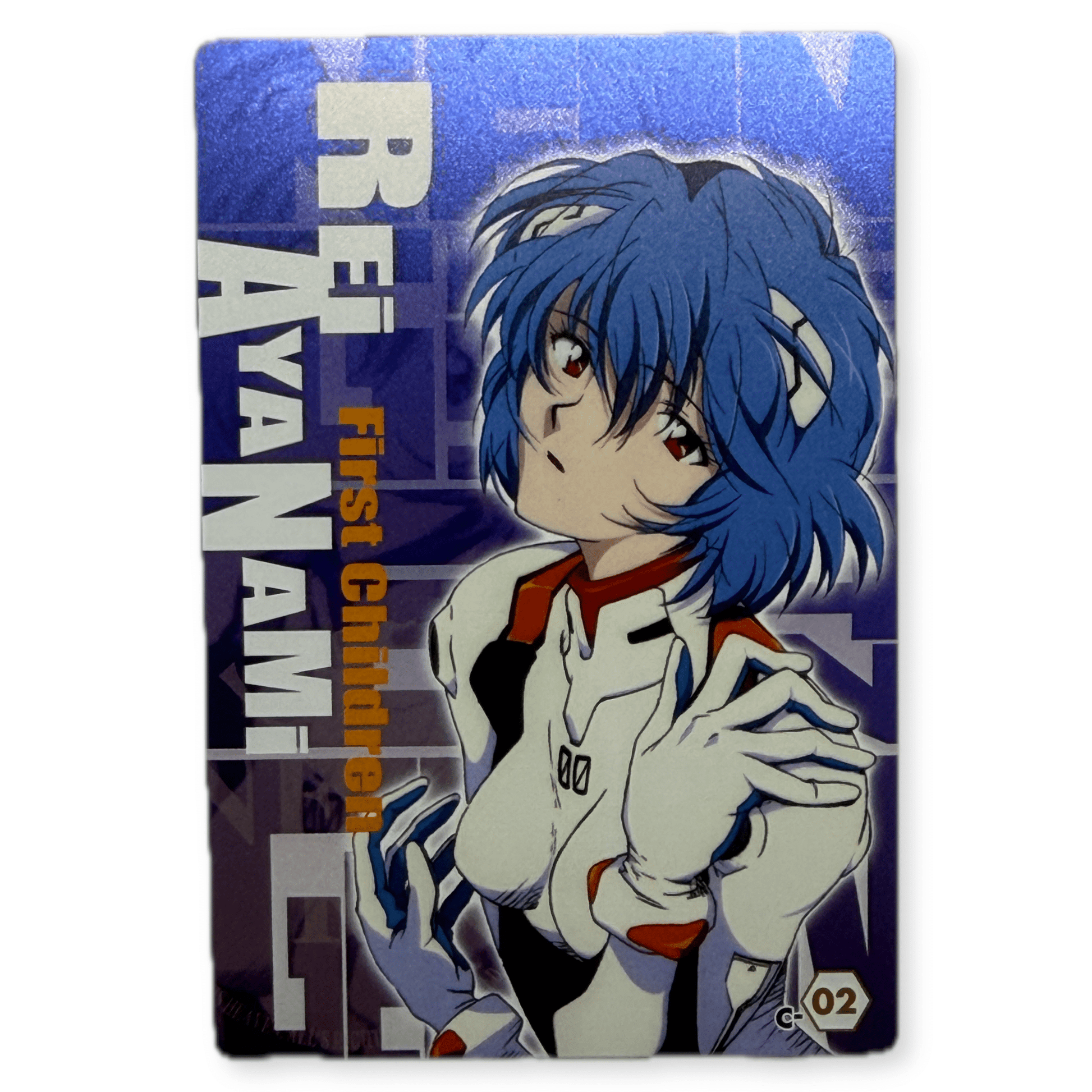 Neon Genesis Evangelion Rei Ayanami Bandai 2009 Character Card C-02 - thriftgoblinTrading Card