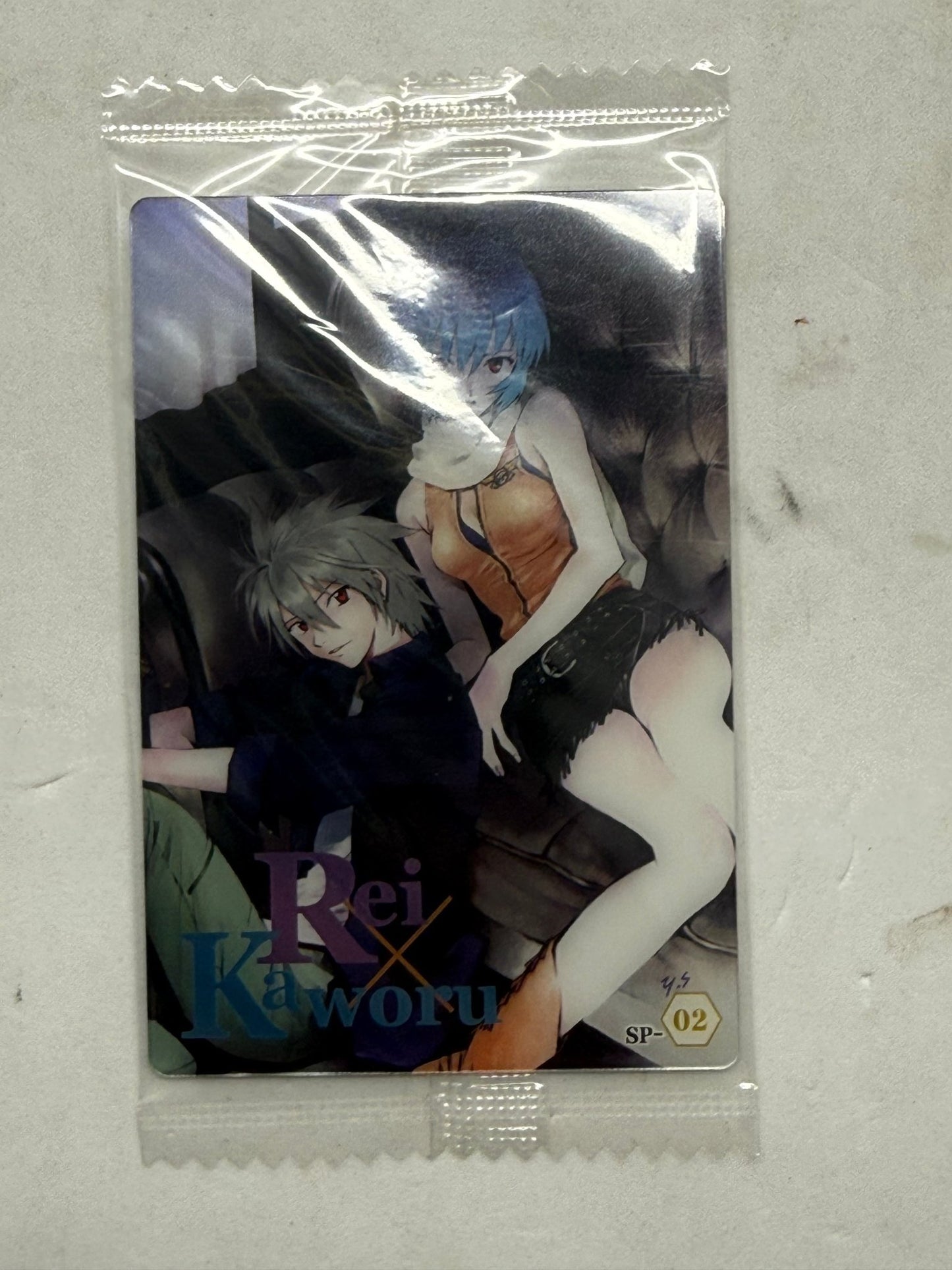 Neon Genesis Evangelion Rei x Kaworu Fan Character Card SP-02 - thriftgoblinTrading Card